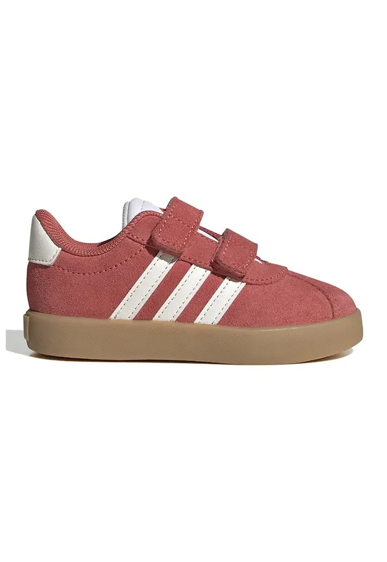 Pantofi sport VL Court 3.0 cu inchidere velcro - Alb/Portocaliu stins