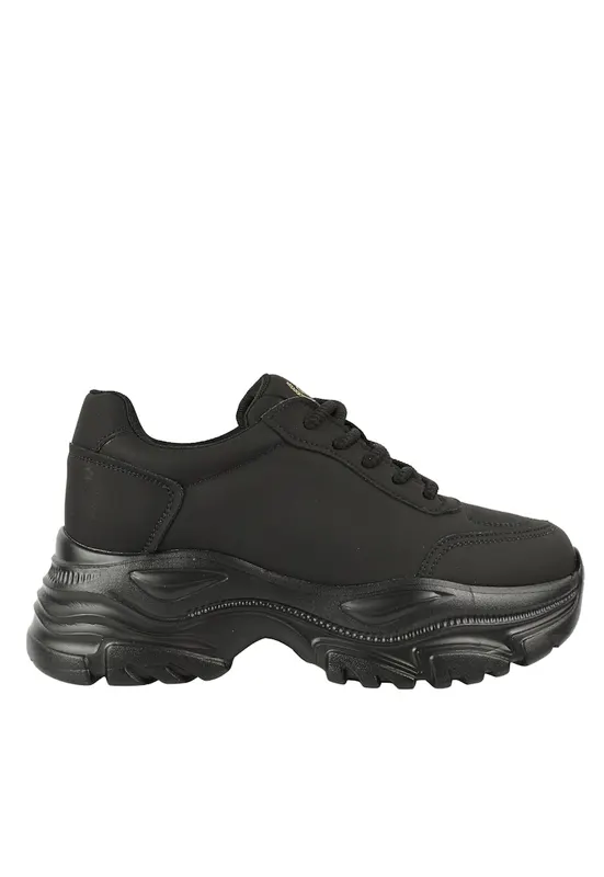 Tenisi sport - dama - 6392 negru - piele naturala - Negru