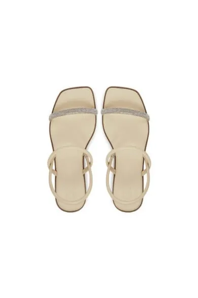 Sandale dama - 15319582 - Piele ecologica - Ecru