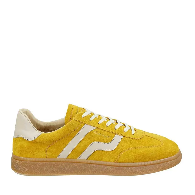 Sneakers bărbați Gant linia Cuzmo galbeni din piele întoarsă 1741BP633206VG