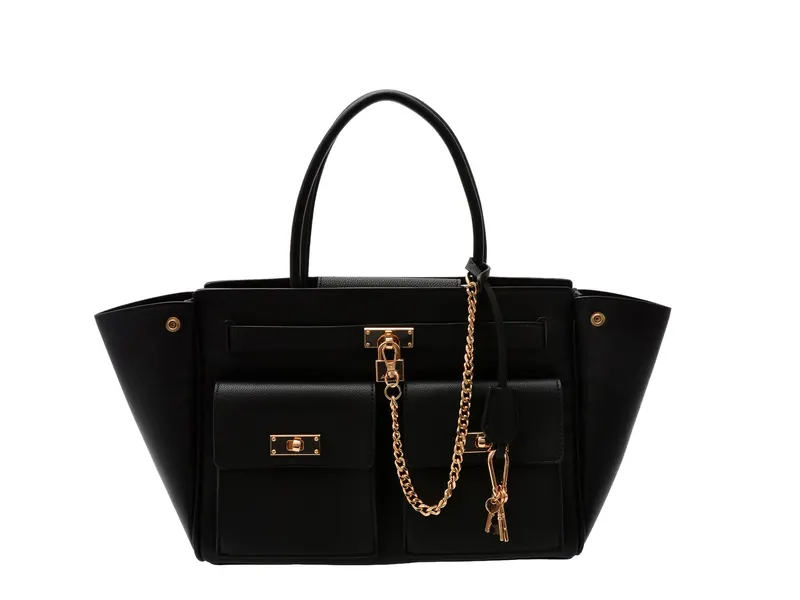 Geanta neagra, KATETOTE 001, din piele ecologica