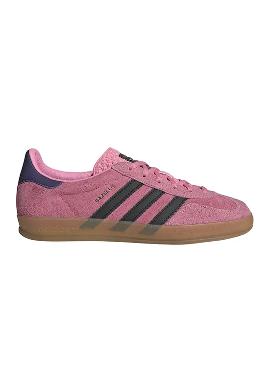 Pantofi sport din piele intoarsa Gazelle - Negru/Gri carbune/Roz
