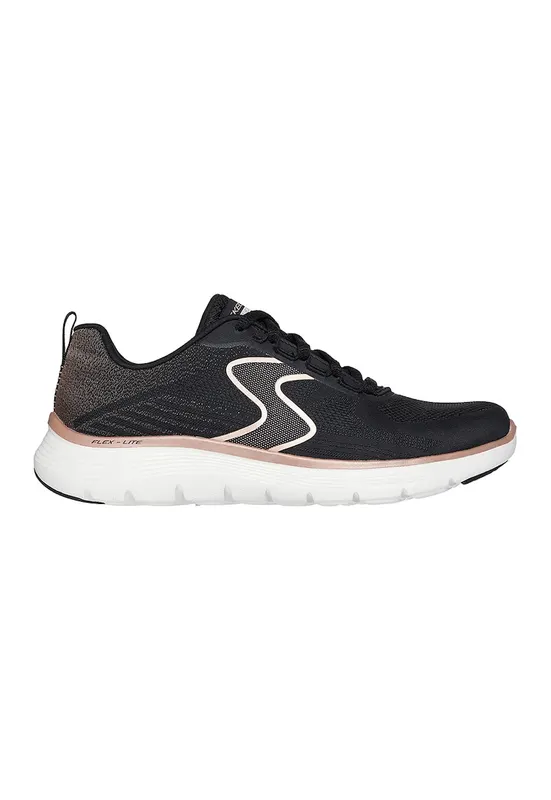 Pantofi sport din plasa cu branturi cu amortizare Flex Appeal 5.0 - Negru