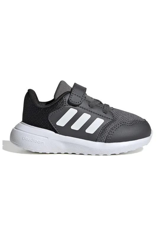 Pantofi sport Tensaur Run 3.0 cu velcro - Alb/Negru/Gri antracit