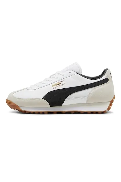 Pantofi sport cu garnituri de piele intoarsa Easy Rider - Alb/Negru