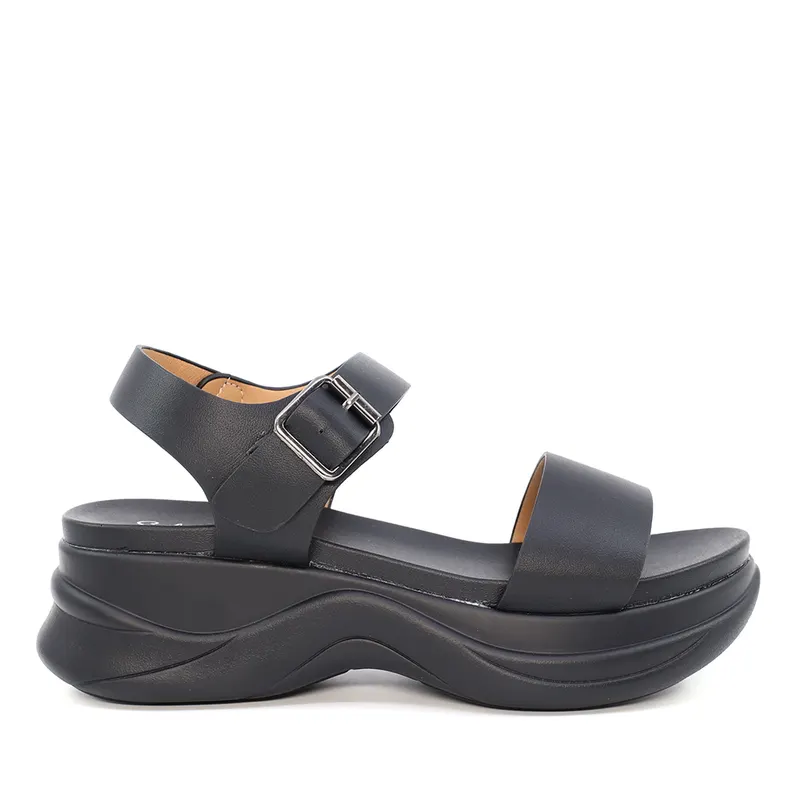 Sandale femei Solo Donna negre din sintetic 2549ds7117n