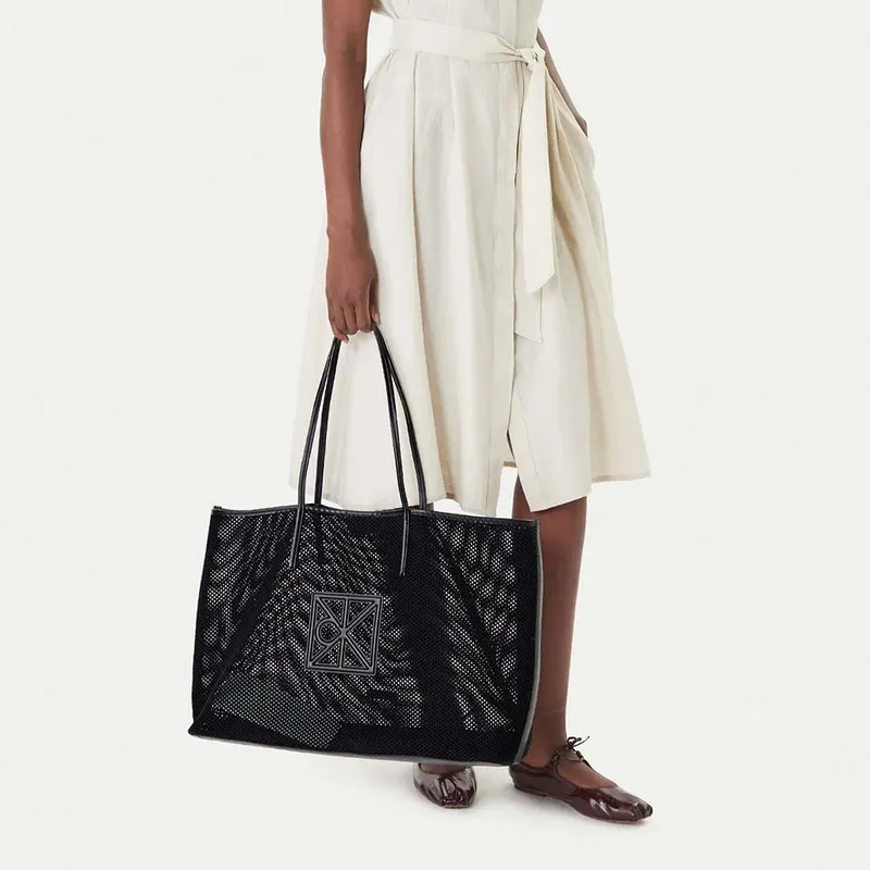 Poșetă shopper femei Calvin Klein neagră cu logo 3101POSS3422N — imaginea 2