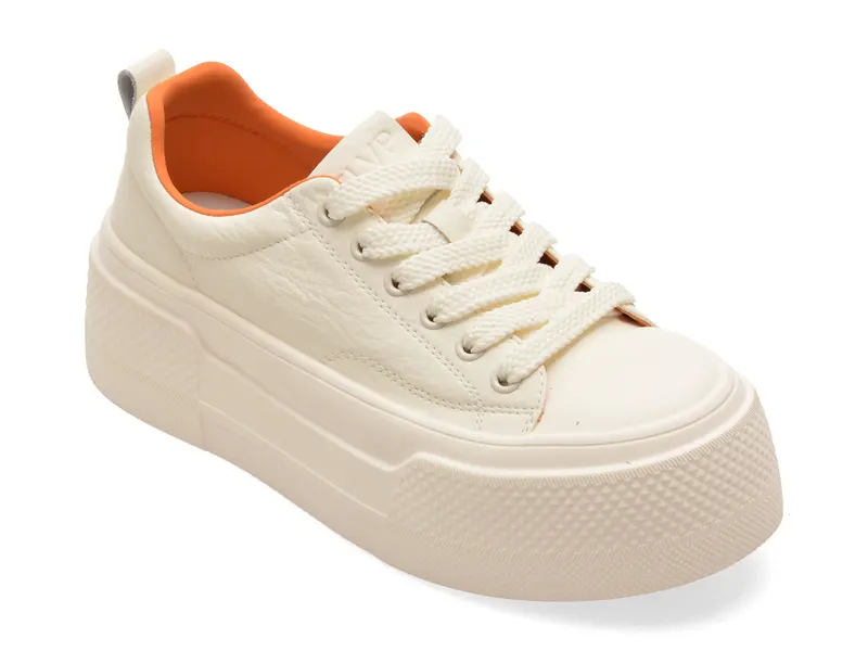Pantofi sport FLAVIA PASSINI albi, 8539, din piele naturala