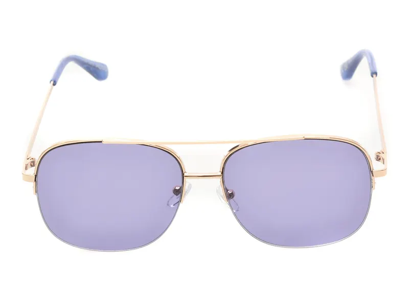 Ochelari de soare albastri, HEYDI 450, din metal