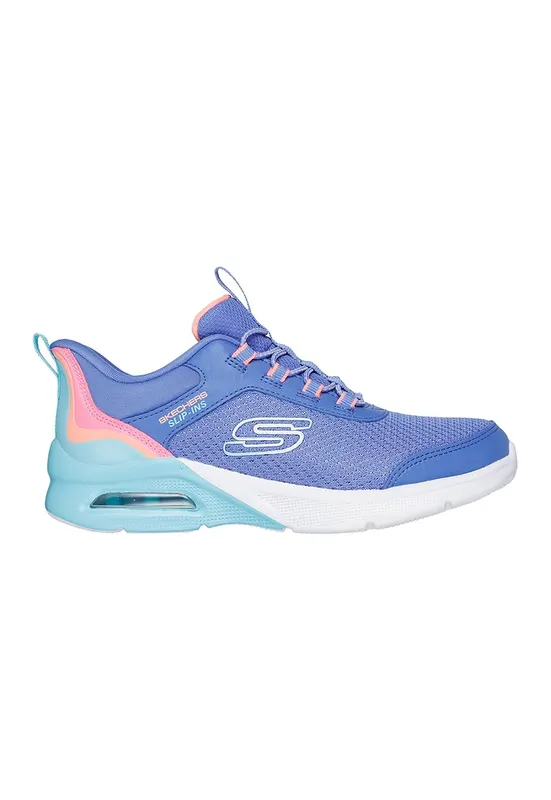 Pantofi sport slip-ins Microspec Max - Color Trifect - Portocaliu/Albastru inchis/Albastru glaciar