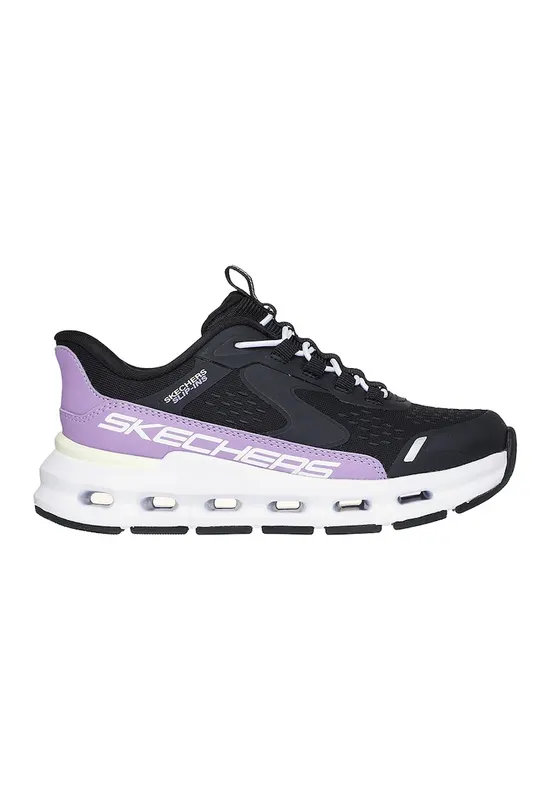 Pantofi sport Glide-Step Vista Lane Slip-Ins - Negru/Lila/Alb optic