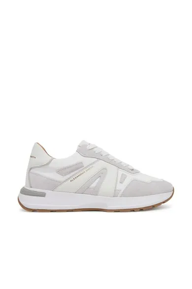 Pantofi sport barbati - ASBBLPM - Textil - Alb