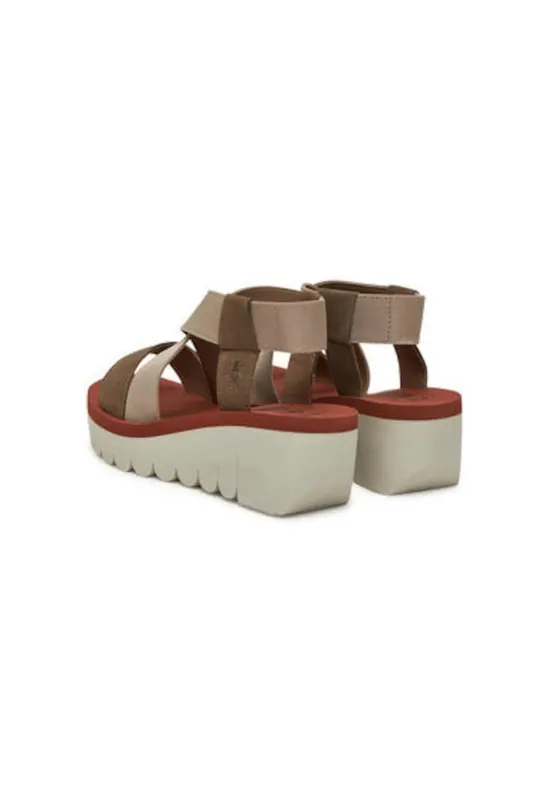 Sandale dama - YABI922FLY - Piele naturala - Bej