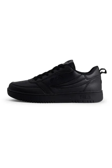 Pantofi sport de piele ecologica cu detalii perforate Rega - Negru