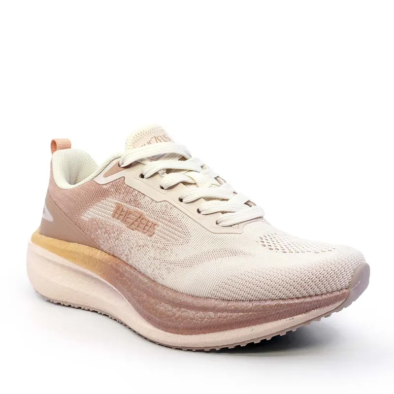 Sneakers ultraușori femei Thezeus bej din textil 3761DPS25623BE — imaginea 2