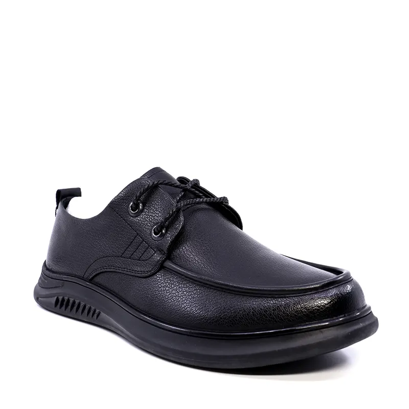 Mocasini bărbați negri din piele 3859BM029N — imaginea 2