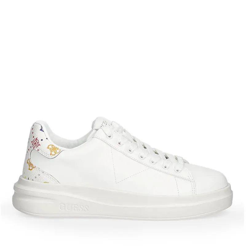 Sneakers femei Guess Elbina albi cu logo 911DPFLPE11A
