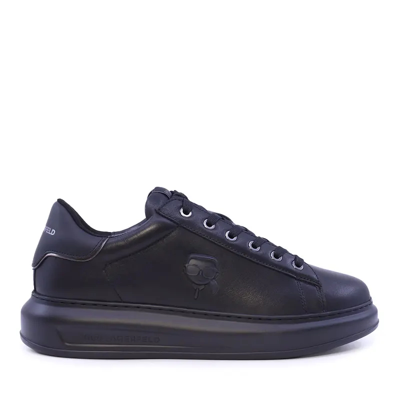 Sneakers bărbați Karl Lagerfeld Kapri Mens NFT Relief negri din piele 2052BP52570N
