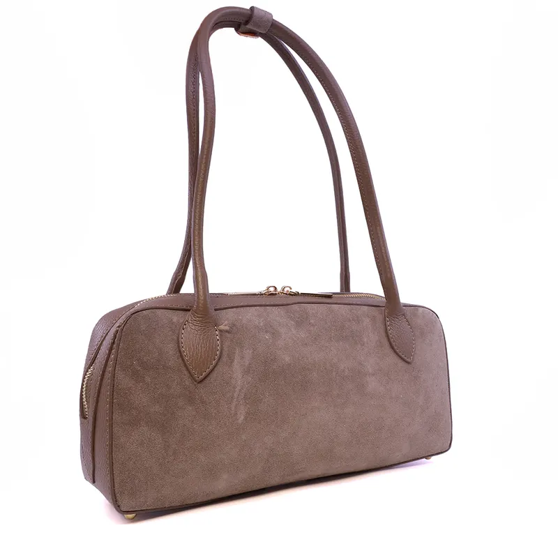 Poșetă tote femei Enzo Bertini taupe din piele 154POSP3757TA — imaginea 2