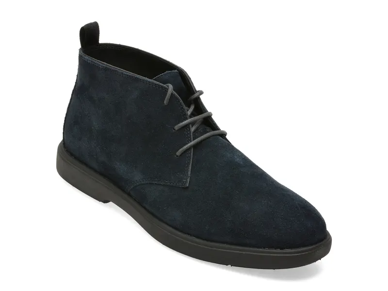 Ghete GEOX bleumarin, U56LAD, din piele intoarsa