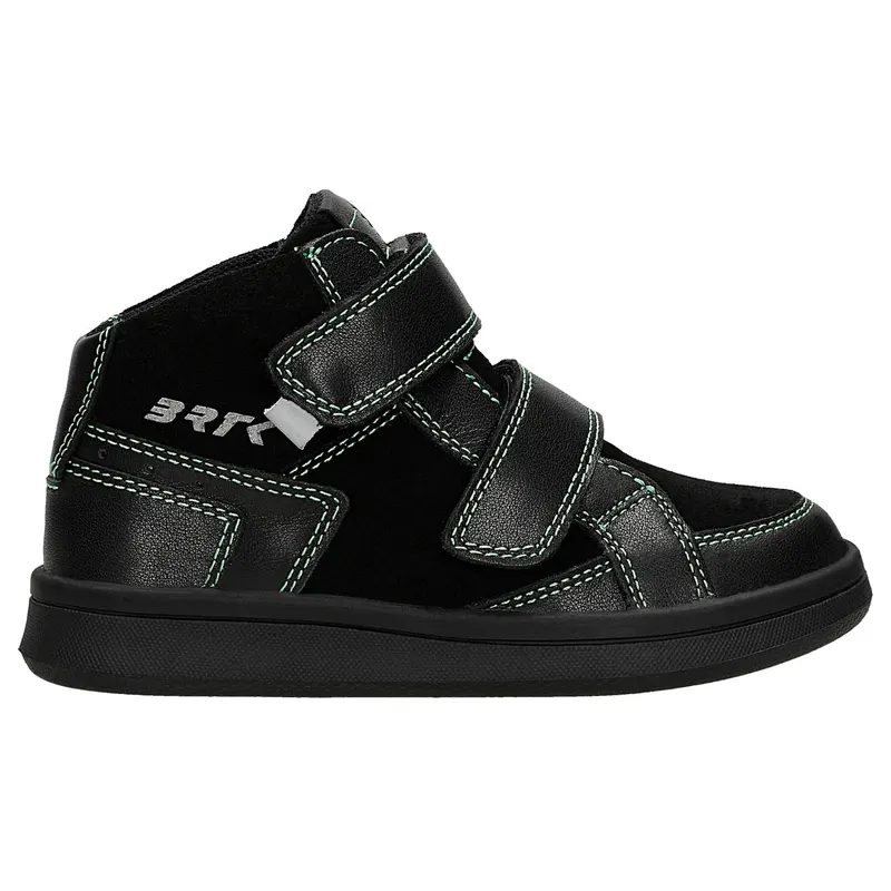 Botine băiețel negru-verde cu închidere velcro BARTEK 86317-71