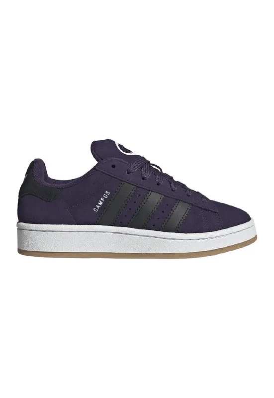 Pantofi sport Campus 00s din piele intoarsa cu garnituri sintetice - Negru/Violet pruna