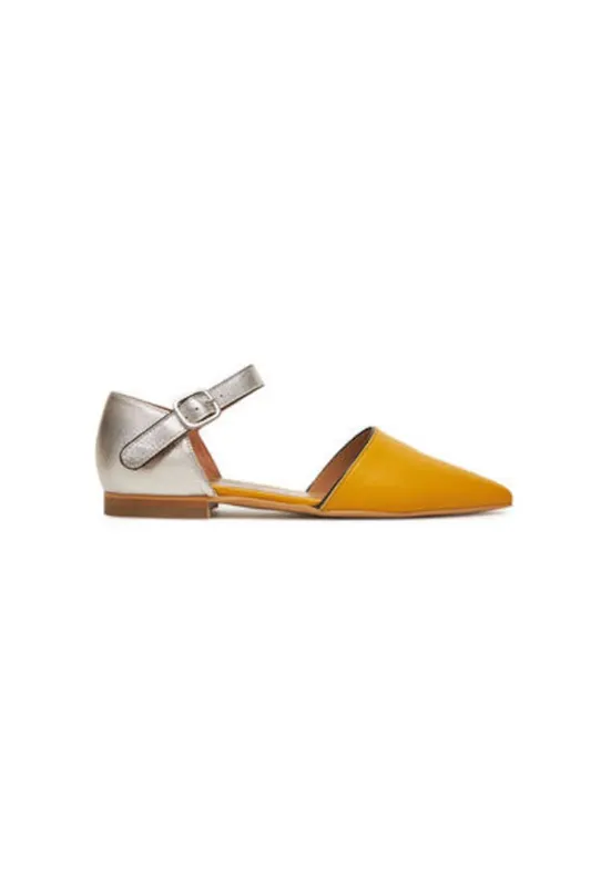 Balerini SARJ266FLY - Piele naturala - Galben
