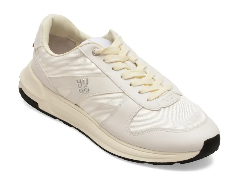Pantofi sport HUGO albi, 3770, din material textil