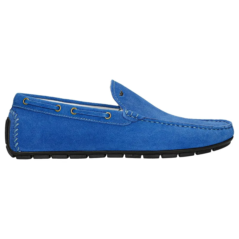 Mocasini albastri cu talpa neagră