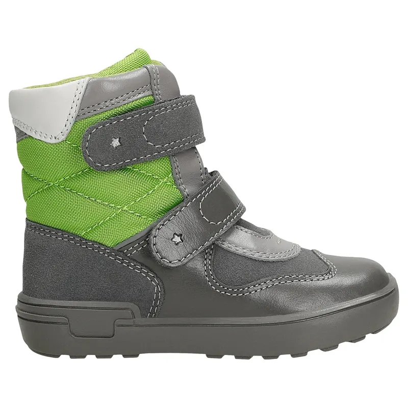 Ghete călduroase BARTEK W-091874-6W/419 II, pentru băieți, gri-verde