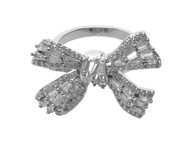 Inel argintiu, BOWGLITZ 973, din metal