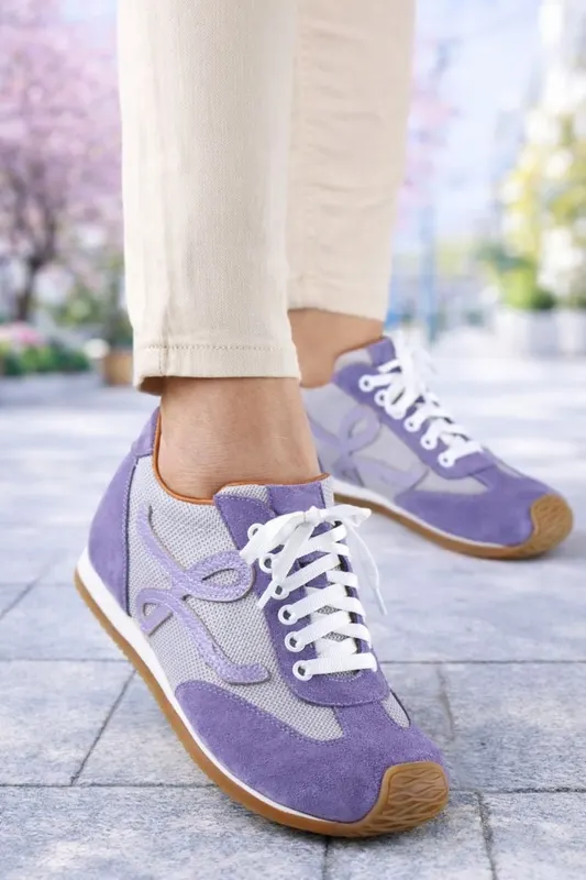Sneakers Dama din Piele Mov - OMY LILA