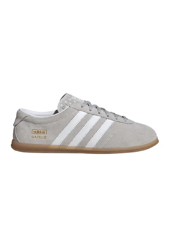Pantofi sport din piele intoarsa Gazelle Lo Pro - Alb/Gri deschis