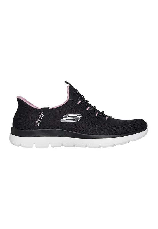 Pantofi sport slip-ins din plasa Summits Dream Chaser - Negru/Roz deschis