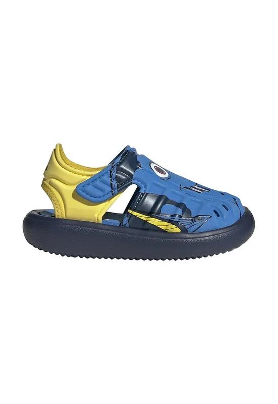 Sandale cu model grafic - Galben/Albastru royal