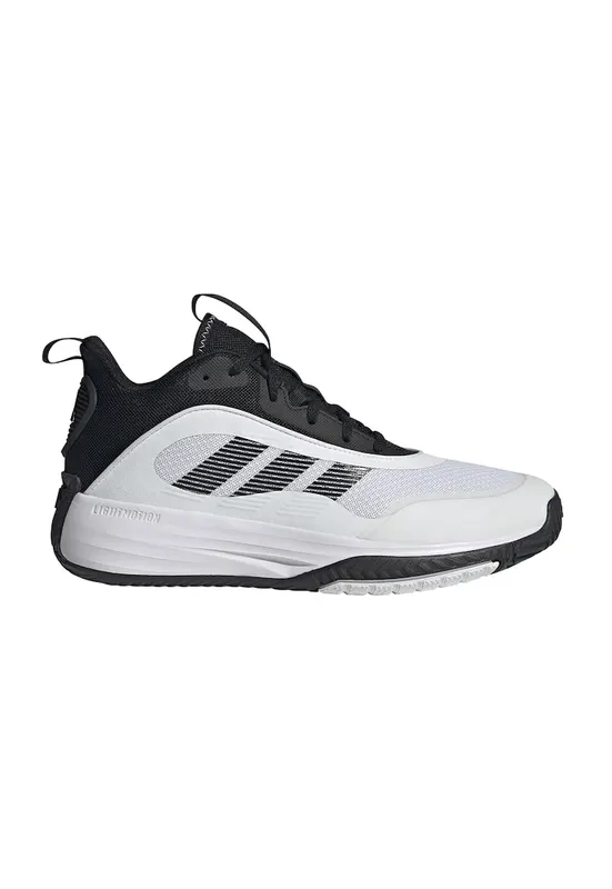 Pantofi cu insertii sintetice pentru baschet Own The Game - Alb/Negru