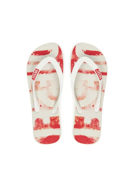 Papuci flip-flop barbati Y03601P4070 - Sintetic - Alb