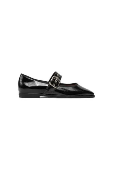 Balerini 0 - Piele naturala - Negru - Negru