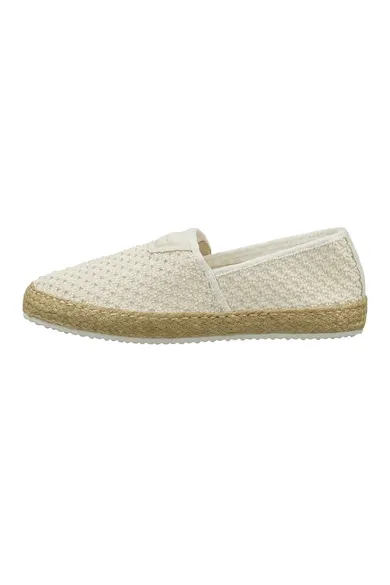 Espadrile din material textil Raffiaville - Maro/Alb murdar