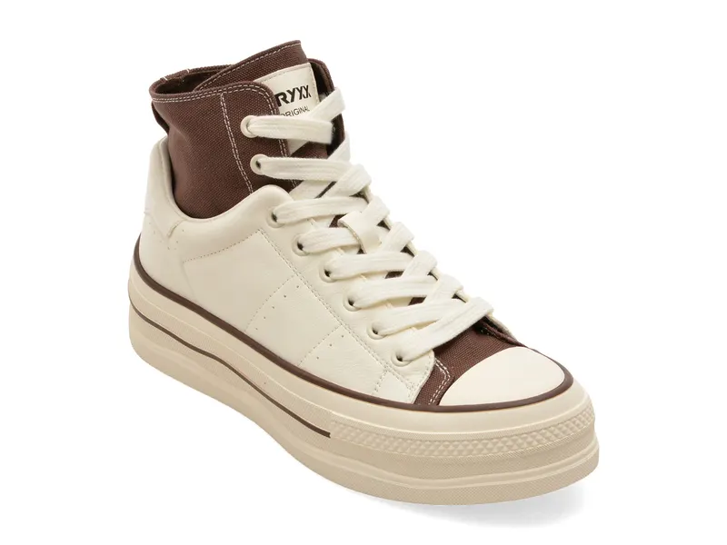 Ghete sport albe, 5719, din piele naturala
