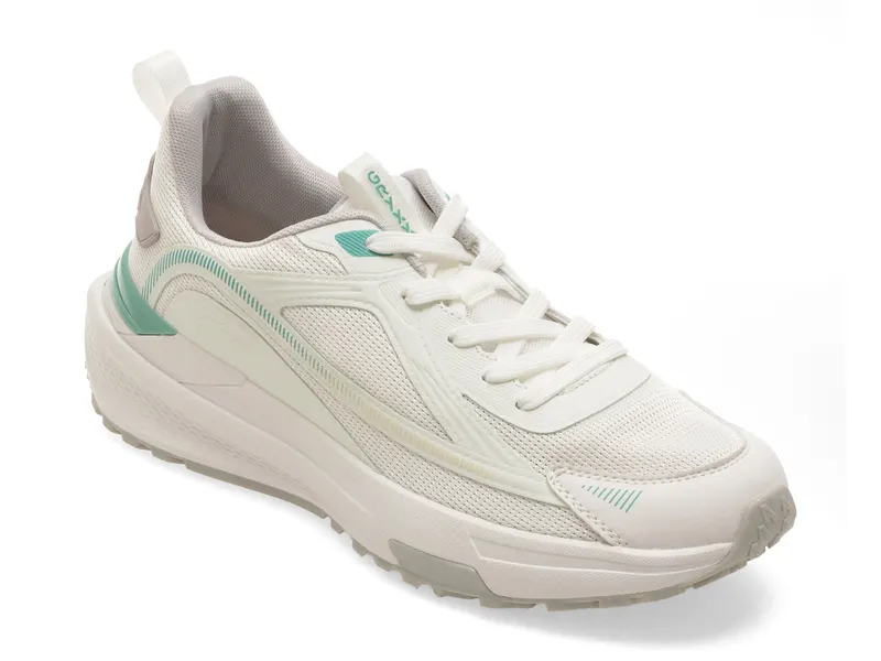 Pantofi sport albi, 33710, din material textil