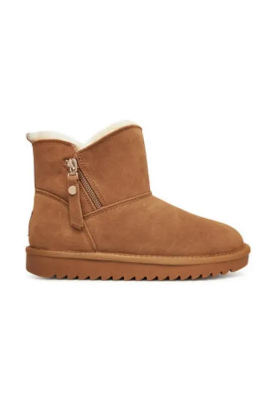 Ghete dama 305490858 - Piele naturala - Maro