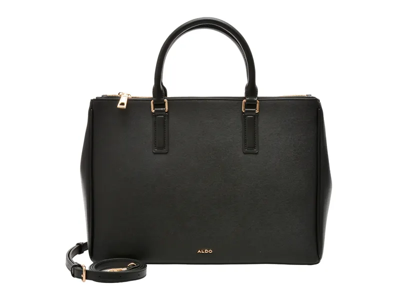 Geanta neagra, KATHERYN 001, din piele ecologica