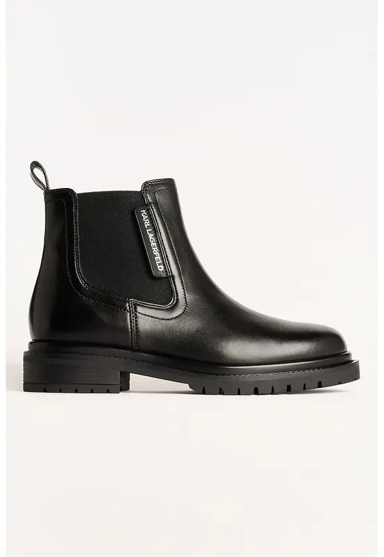 Czime Chelsea din piele - Negru
