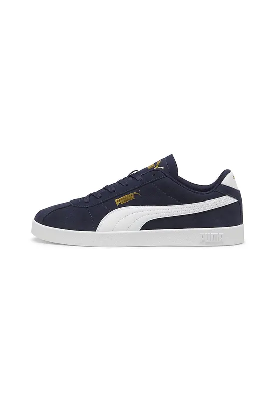 Pantofi sport Club II Intense unisex de piele intoarsa - Alb/Bleumarin