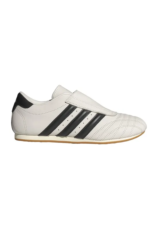 Pantofi sport din piele Taekwondo - Negru/Alb murdar