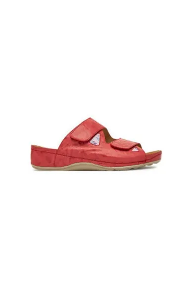 Slapi dama - 700747-04 - Piele naturala - Rosu
