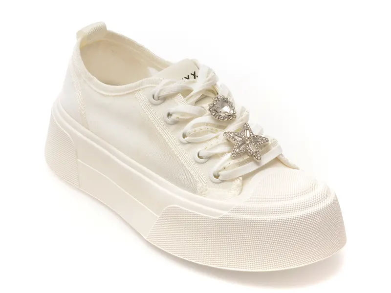 Pantofi sport albi, 109, din material textil