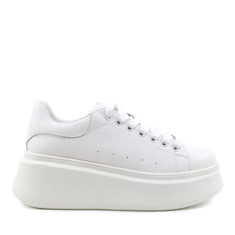 Pantofi sport femei albi din piele 3742dp002a
