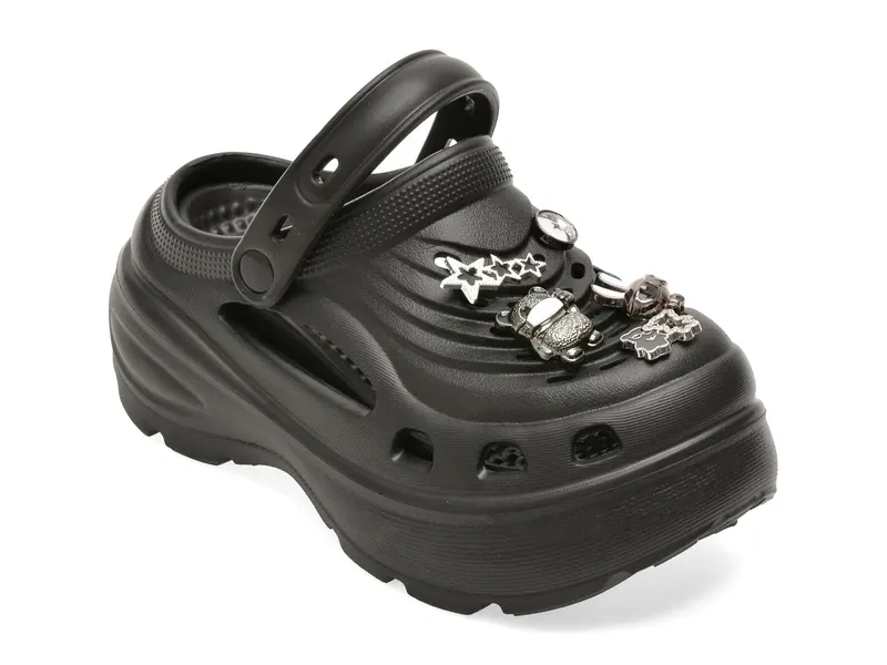 Papuci GRYXX negri, HLJ2510, din pvc